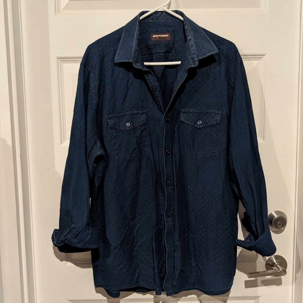 Johnston & Murphy Dark Blue Shirt Jacket